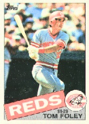 1985 Topps Baseball Cards      107     Tom Foley